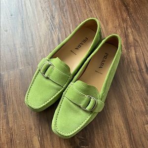Lime Green Prada Loafers